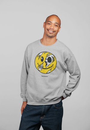 Henry Tiger SKULLEY - Sweatshirt - heather grey