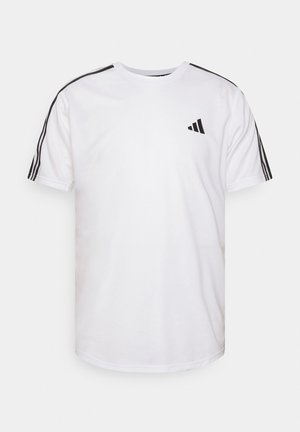 adidas Performance TRAIN ESSENTIALS BASE 3-STRIPES - Spordi T-särk - white/black
