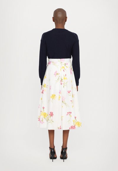 Erdem PLEATED MIDI SKIRT - Rakott szoknya - off-white