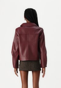 Selected Femme SLFBEA JACKET - Jachetă piele - zinfandel
