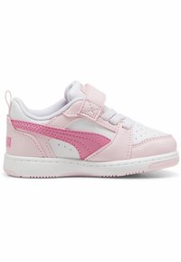 Puma REBOUND V6 LO  - Scarpe primi passi - white fast pink whisp of pink