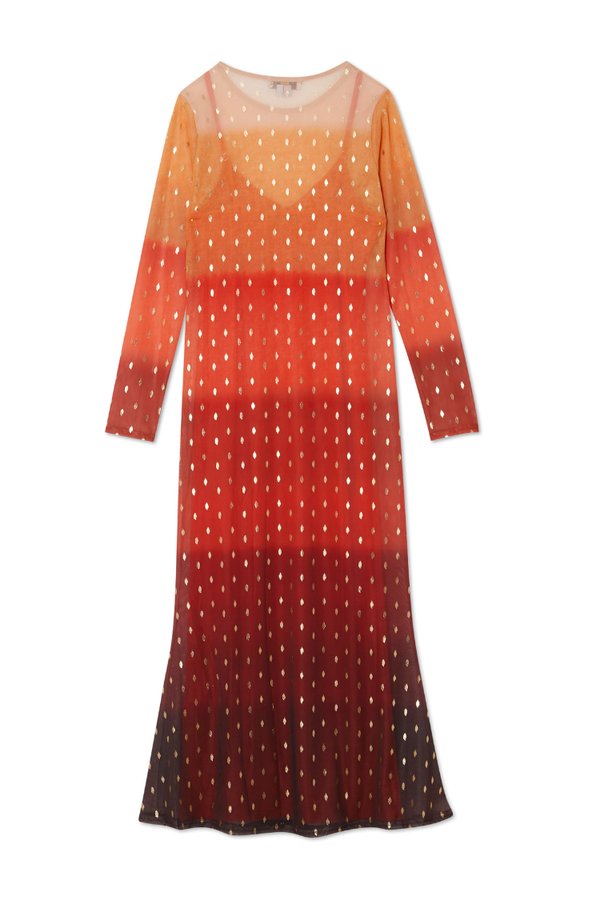 SUNSET DRESS - Maxi dress - orange3