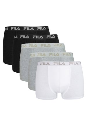 Fila BOXERSHORTS 5 PACK - Kurze Boxershorts - schwarz/grau/weiß