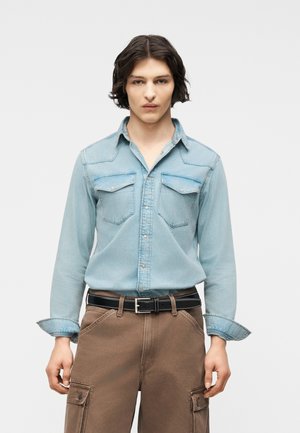 JJEWESTERN JJSHIRT - Πουκάμισο - blue denim