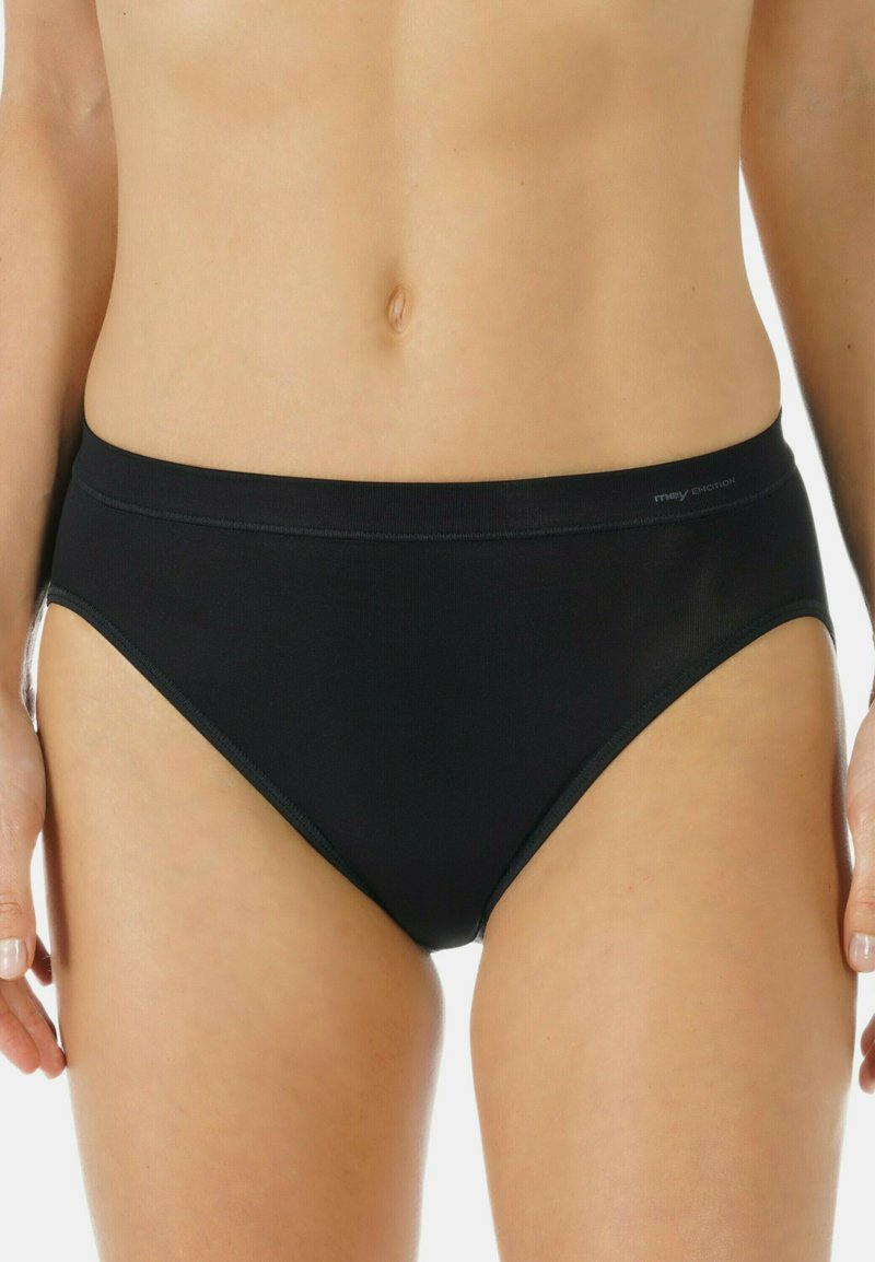 Black women's hipster underwear made of soft fabric, featuring a smooth waistband and minimal stitching details, providing a seamless look.