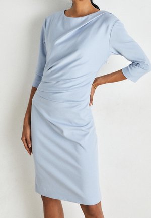 Etuikleid - light-blue denim