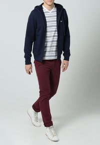 Lacoste Tröja med dragkedja - dark blue