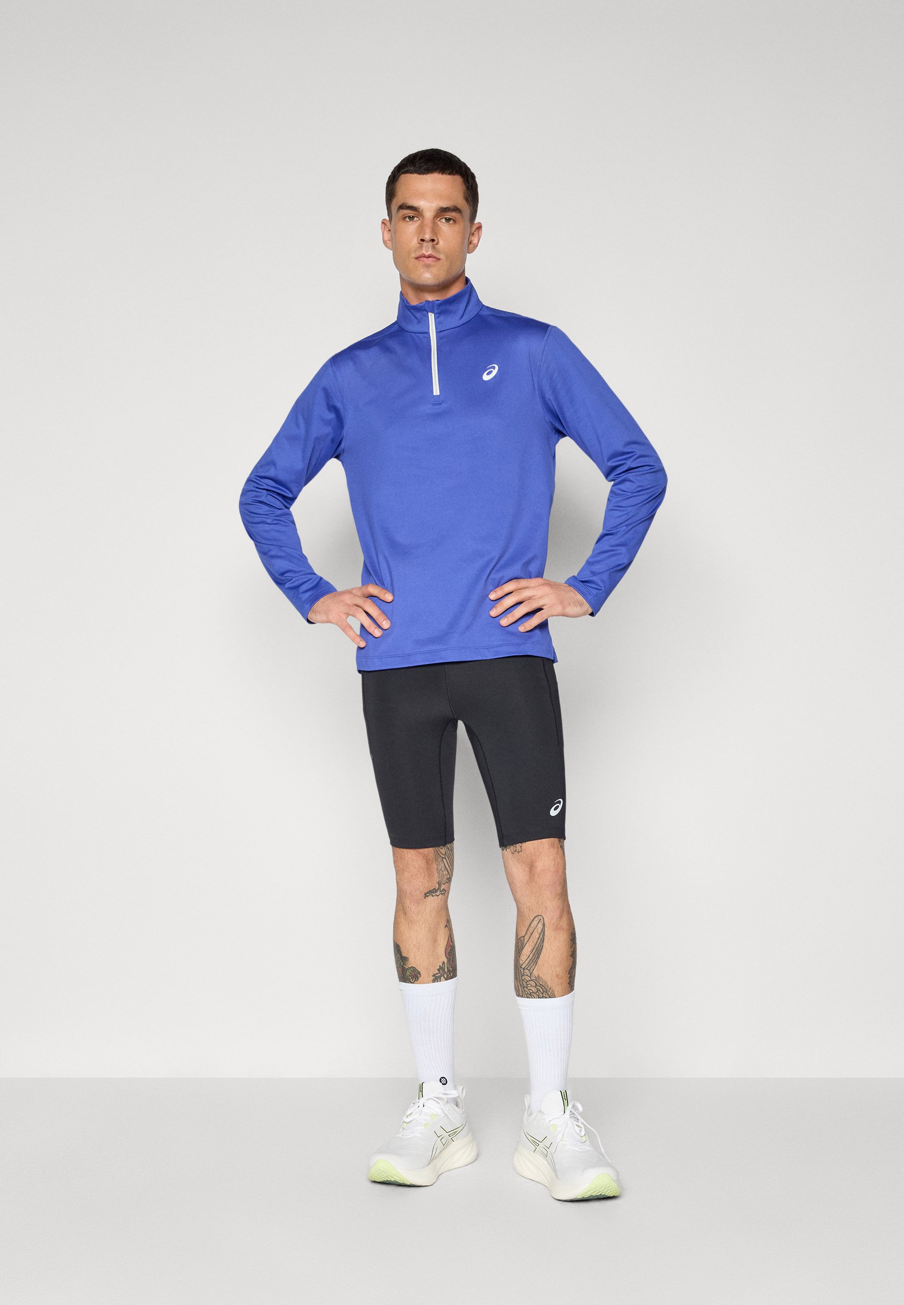 CQT×2 ASICS CORE 1/2 ZIP WINTER TOP - Long sleeved top - royal/royal