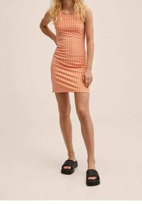 Mango Pouzdrové šaty - orange