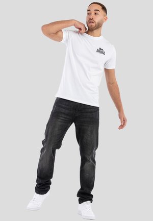 Lonsdale NORMALE PASSFORM DOPPELPACK BLAIRMORE - Majica kratkih rukava s printom - black white