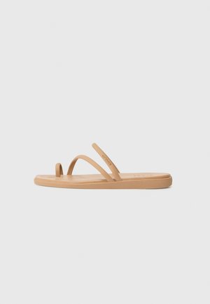 MIAMI - T-bar sandals - milk chocolate
