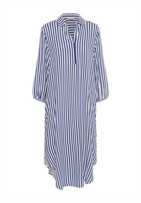 Vestido camisero - mazarine blue white stripe