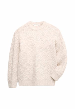 TEXTURED - Striktrøje - ecru