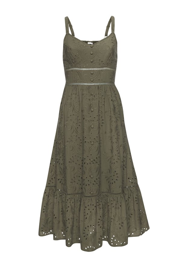 MIDI - Freizeitkleid - khaki