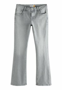 Uitgebrede jeans in lichtgrijze denim, met vijf zakken, riemlussen en een subtiele wassing voor een casual uitstraling.