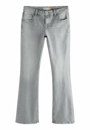 Uitgebrede jeans in lichtgrijze denim, met vijf zakken, riemlussen en een subtiele wassing voor een casual uitstraling.
