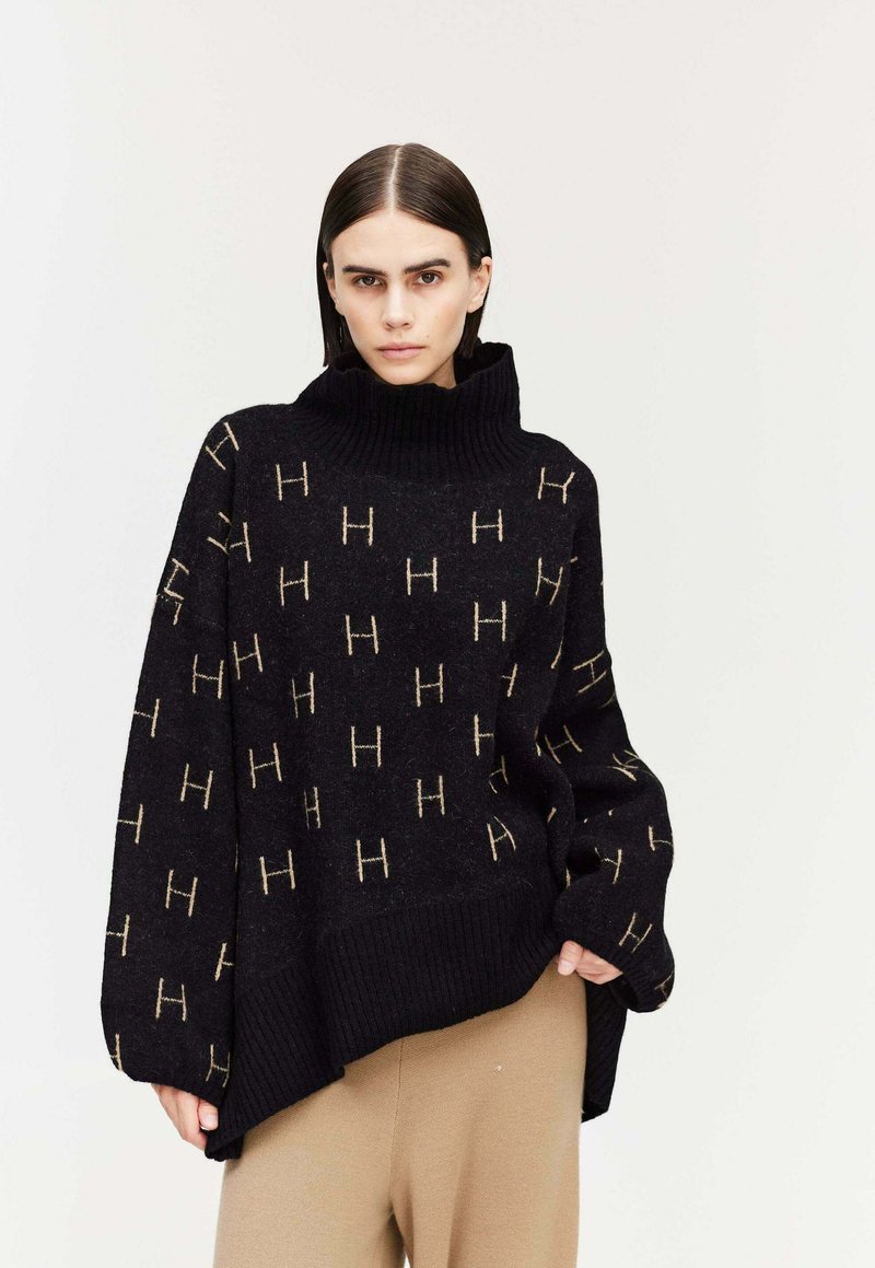 Hést Strickpullover - schwarz