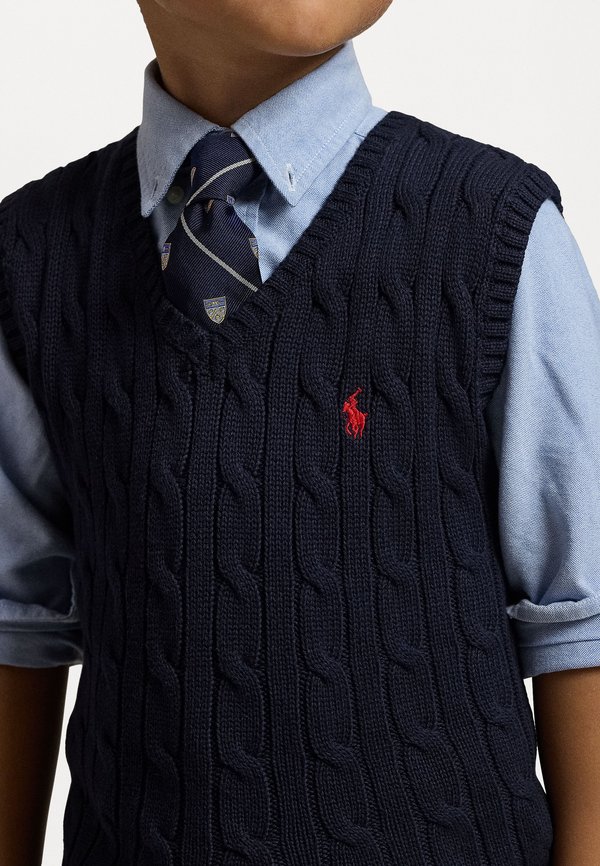 CABLE KNIT COTTON SLEEVELESS JUMPER - Jumper2