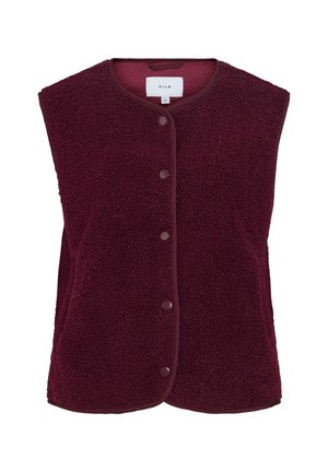 VILA, VIMARLON TEDDY O-NECK WAISTCOAT - NOOS - Weste - fig