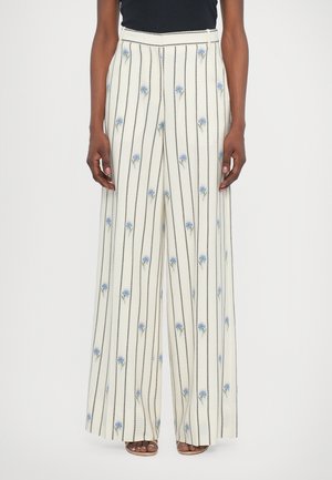 WIDE LEG TROUSERS - Housut - off white