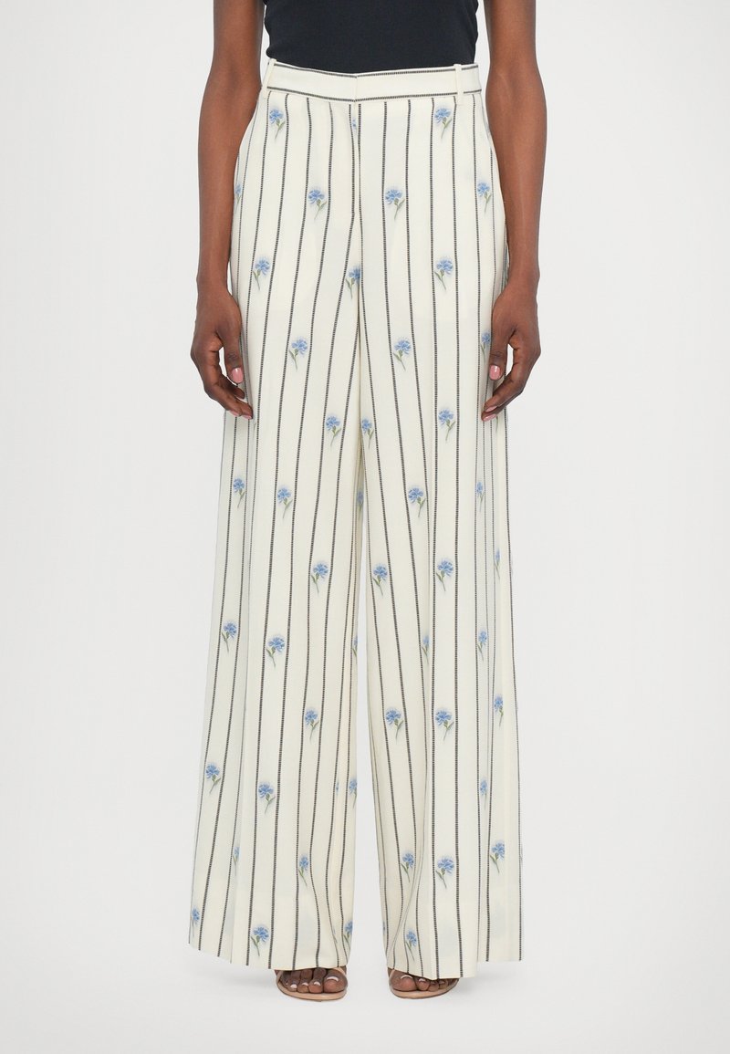 Erdem - WIDE LEG TROUSERS - Trousers - off white, Enlarge
