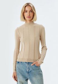 Koton NECK - Strickpullover - beige