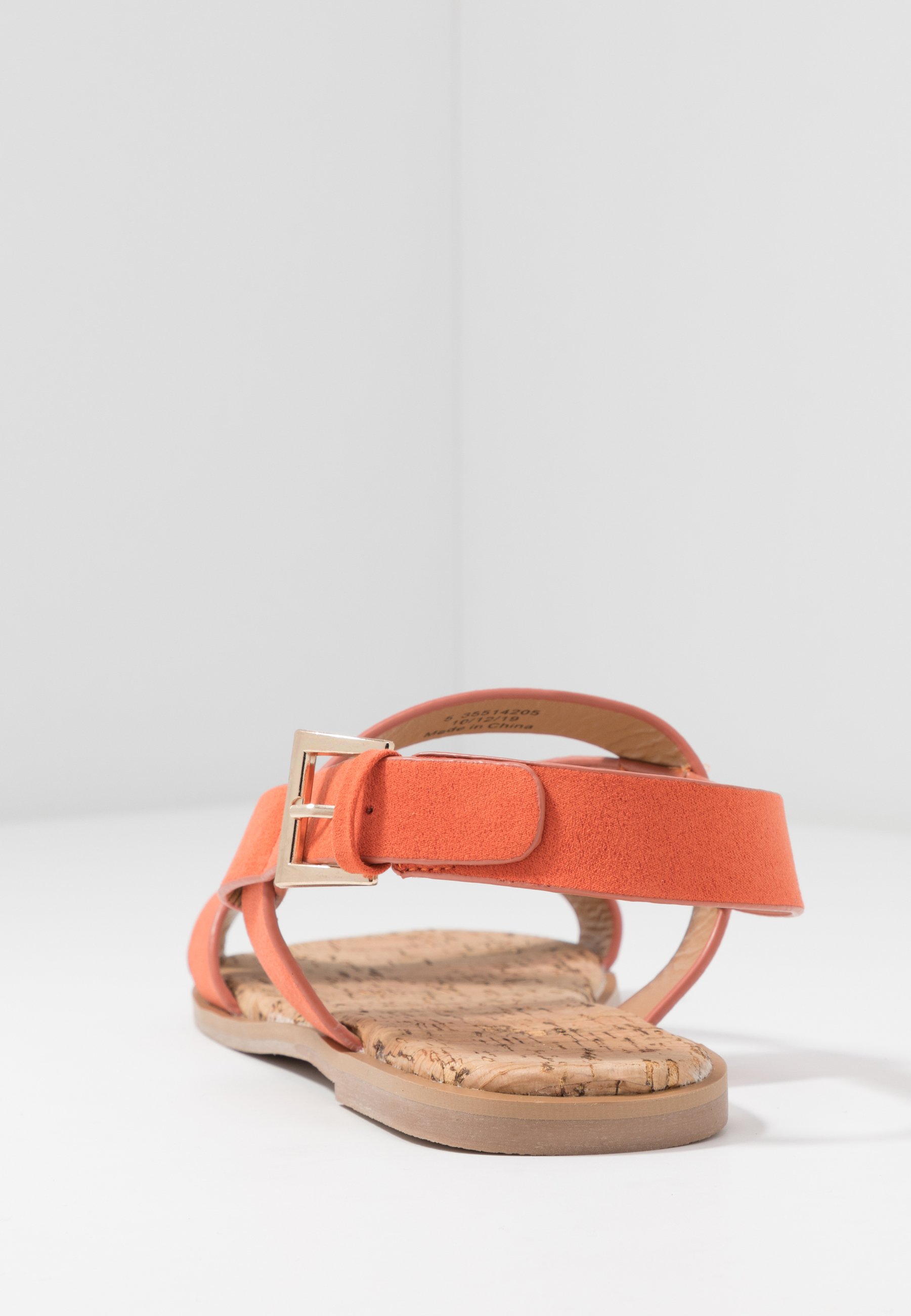 orange sandals wide fit