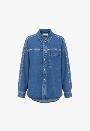OH APRIL, VIVIAN DENIM SHIRT - Πουκαμίσα με κουμπιά - denim mid blue