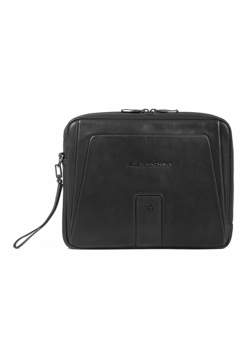 Piquadro Black Fabric Crossbody Bag
