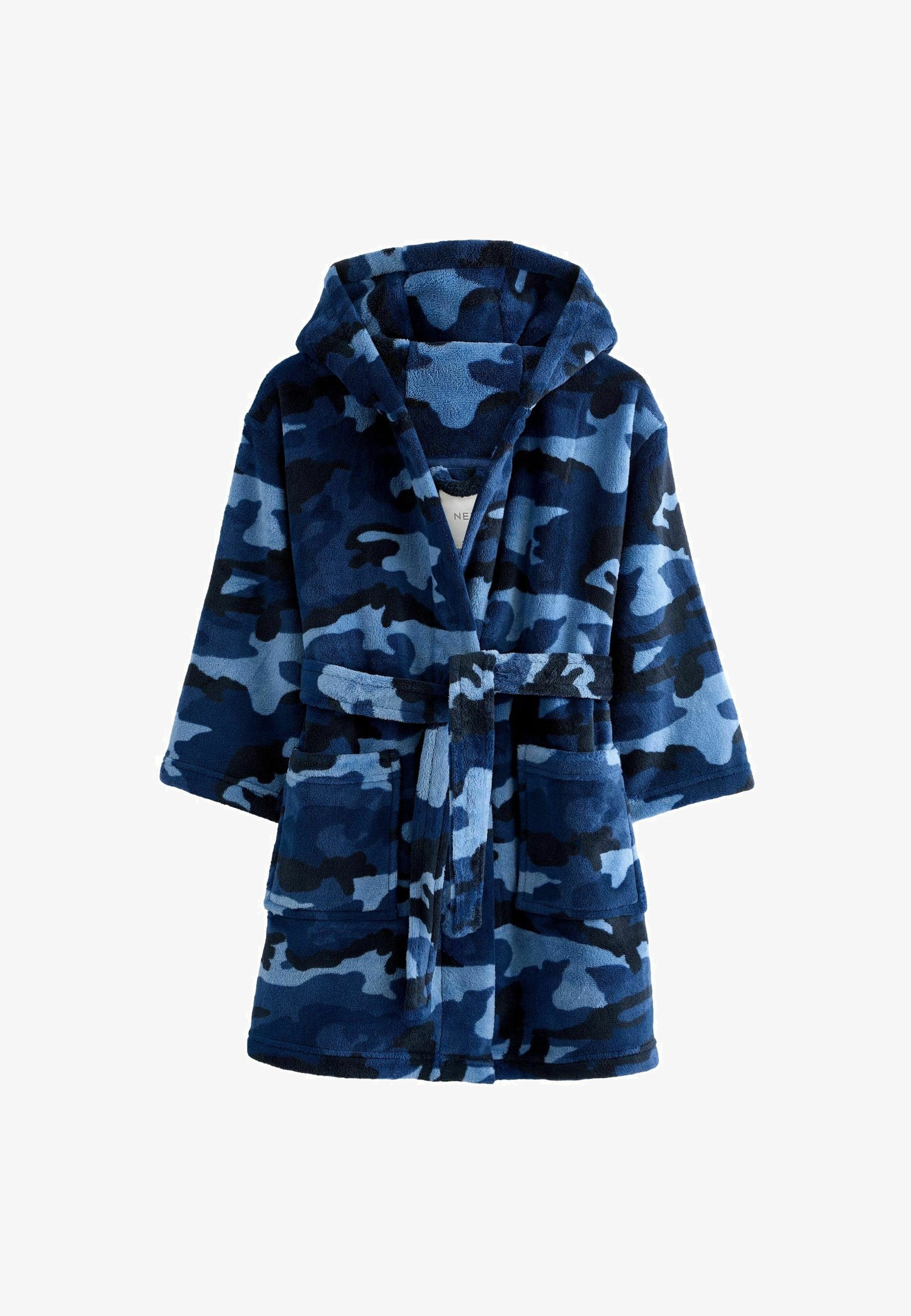 Camouflage Graffiti Camouflage Wintermantel Next Bademantel Blue