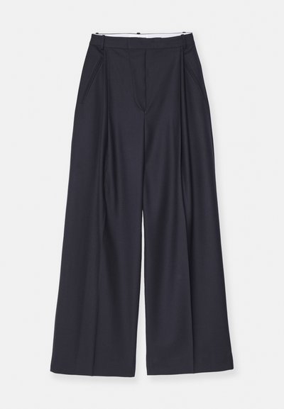 Victoria Beckham WIDE LEG TROUSER - Pantalon classique - midnight