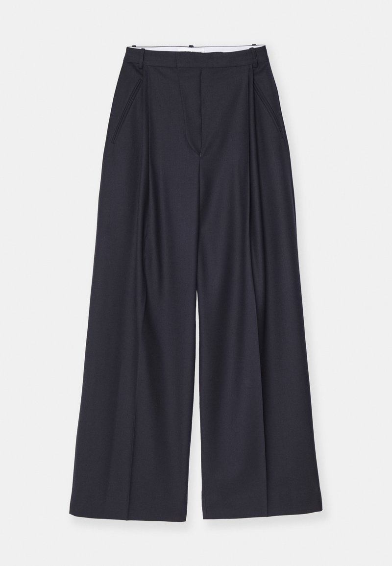 Victoria Beckham Broek donkerblauw