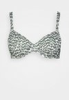 WIRE - Bikini top - oliv