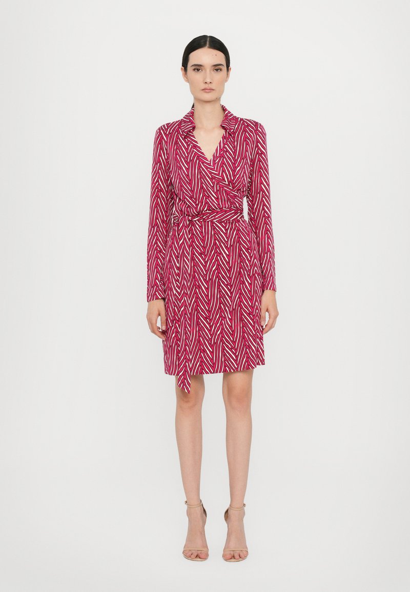 Diane von Furstenberg NEW JEANNE - Vapaa-ajan mekko - dark red/white