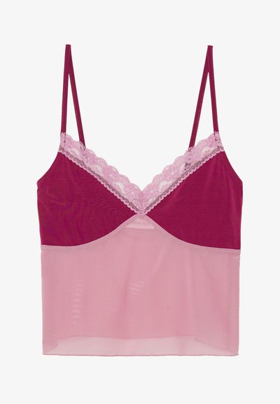 Débardeur - bordeaux/pink