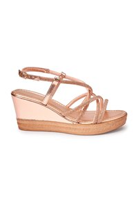 Next FOREVER COMFORT TUBULAR BLING ASYMMETRIC - Sandales à talons hauts - rose gold