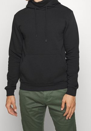 Felpa con cappuccio - black