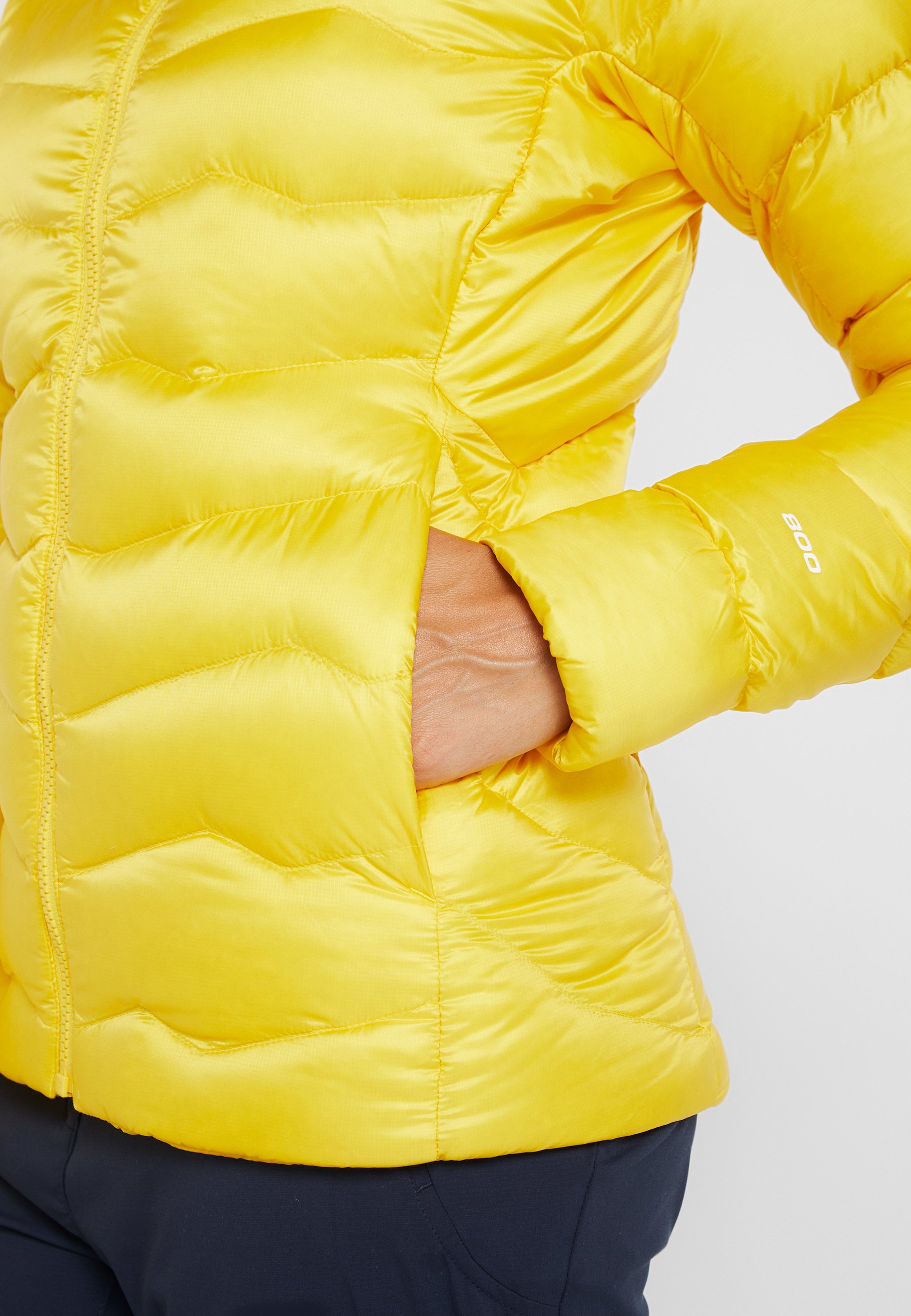 women's impendor down hoodie black