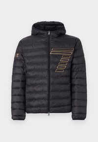 TRAIN GRAPHIC SERIES LIGHT HOODED JACKET BIG  - Lengva striukė - black/gold