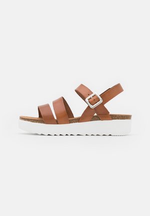 ERINA - Sandali con plateau - whisky