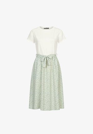 Cloud 5ive POCKETS UND BINDEGÜRTEL - Day dress - white mint
