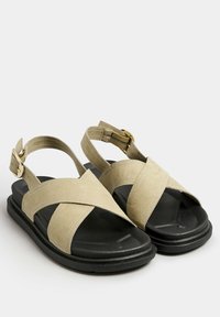 Yours Clothing WIDE FIT  - Sandaalit nilkkaremmillä - brown