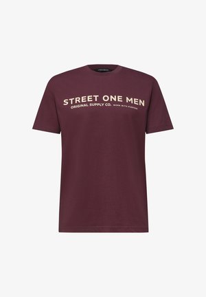 Street One MEN, STREET ONE MEN - T-shirt imprimé - burnt crimson red