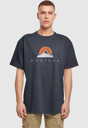 MONTANA X HEAVY OVERSIZE  - T-Shirt print - navy