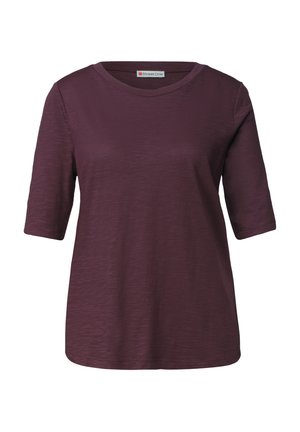 Street One, BASIC T-SHIRT MIT RUNDHALS IN UNIFARBE - T-shirt basique - rustic rouge