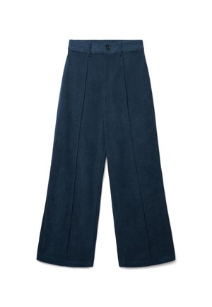 LUNGO TINTA UNITA - Pantaloni - blu notte