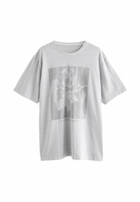 Next GRUNGY ROSE GRAPHIC - T-shirt med print - grey wash