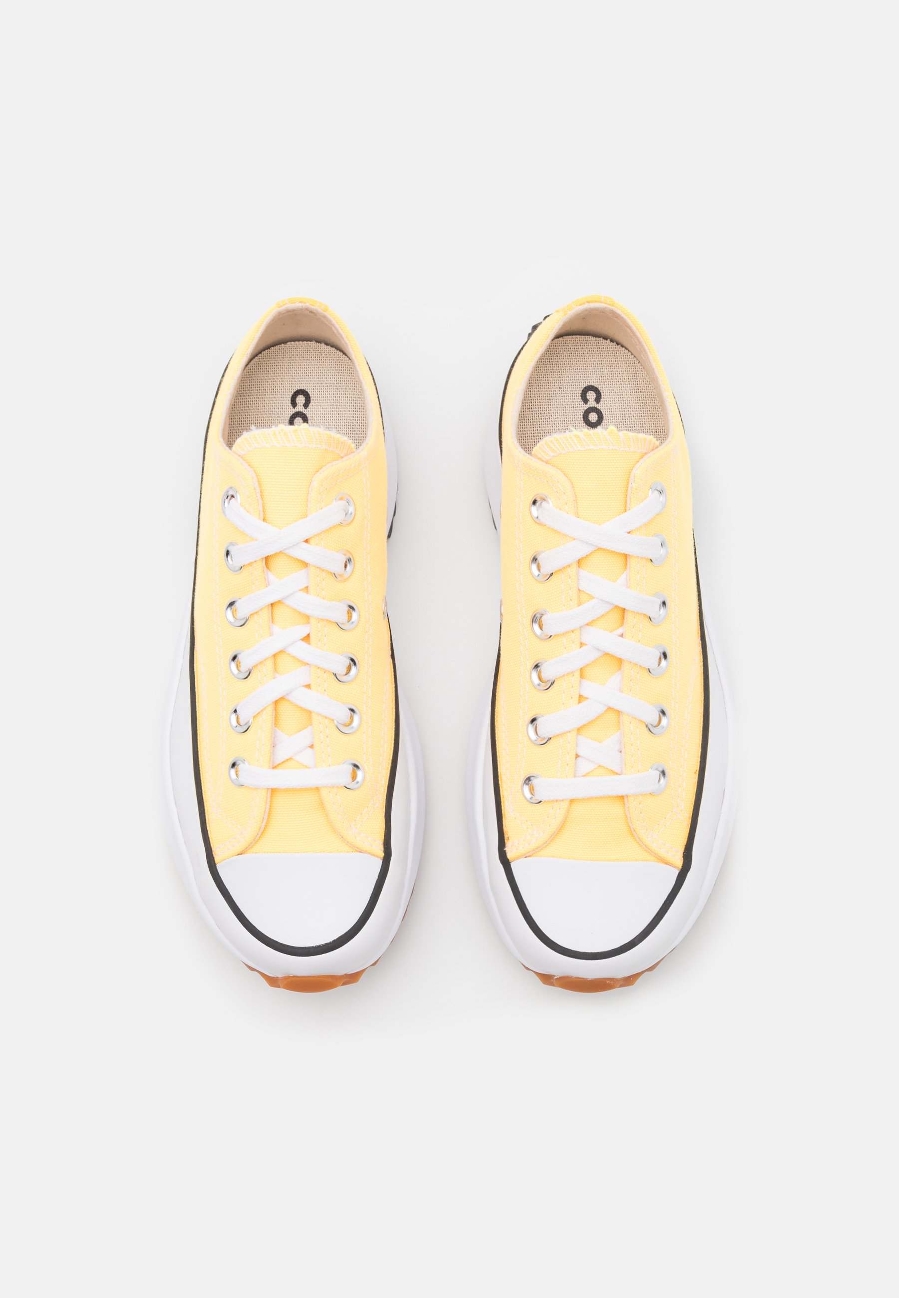 Converse RUN STAR HIKE PLATFORM COLOR SPLASH UNISEX - Baskets basses -  citron pulse/white/black/jaune - ZALANDO.CH