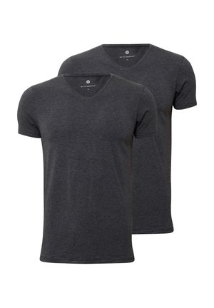 2 PACK V-NECK - Undertrøjer - mottled dark grey