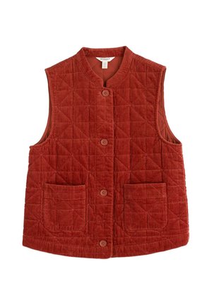 Seasalt Cornwall, SEASALT CORNWALL INCOMING TIDE GILET - Veste sans manches - orange - dark terracotta